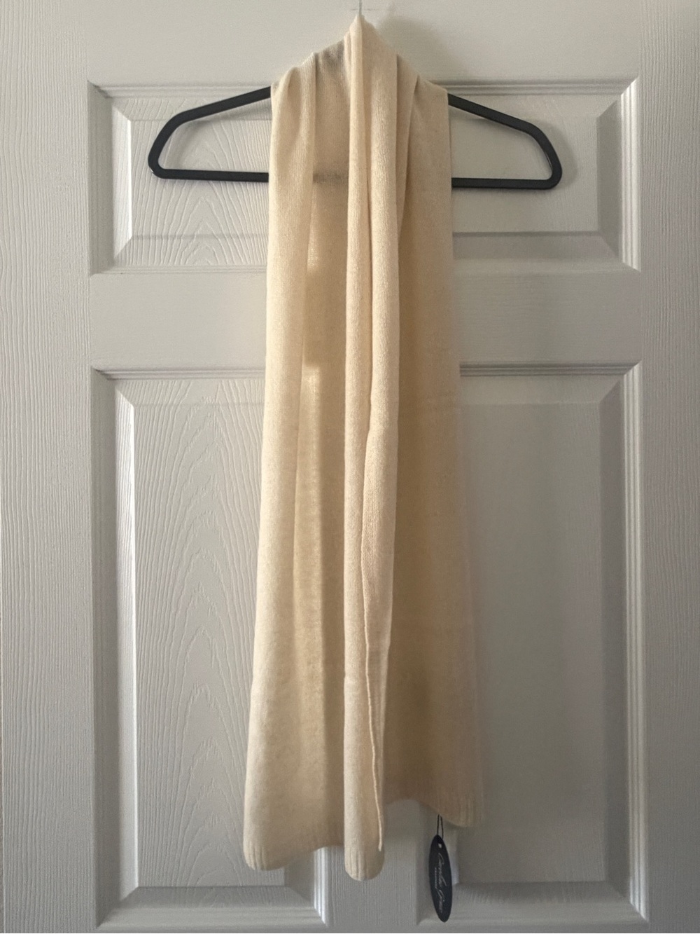 Caroline Grace Ivory Lightweight Knit Wrap Scarf